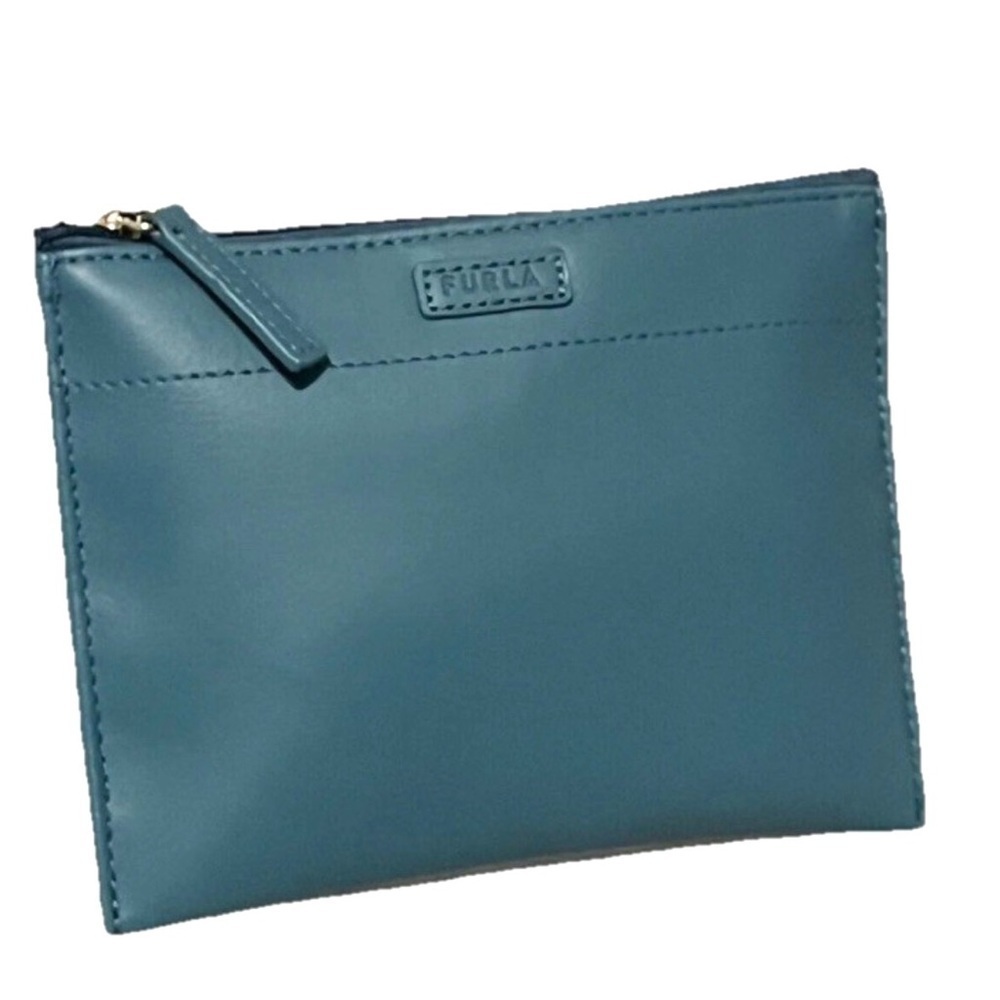 NWT FURLA Teal Green Travel Pouch
Comfort Kit Makeup Bag for Eva Air